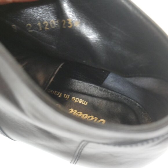 Robert Clergerie Black Butter Leather Lace-Up Ankle Boots Almond Toe France - Picture 11 of 16